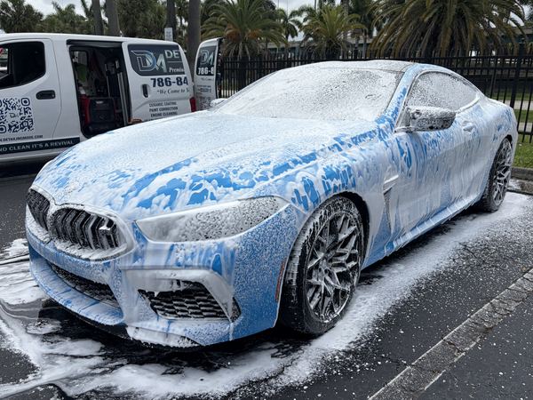 BMW M8 premium wash and wax Miami Springs