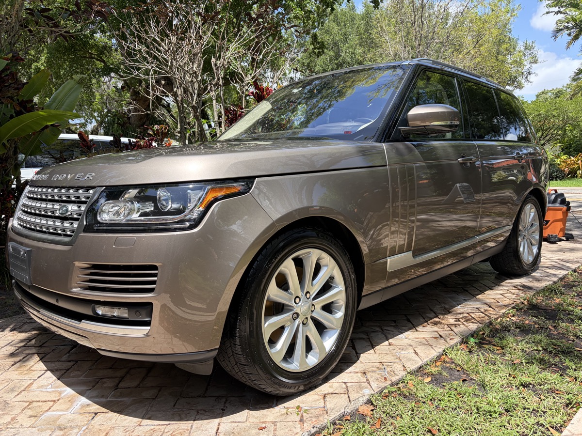 Range Rover wash wax